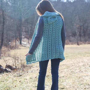 Crochet Hooded Vest Pattern: Easy Beginner PDF image 8