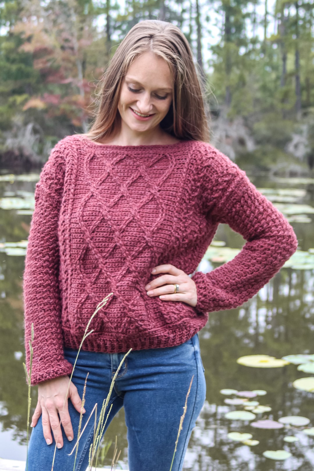Crochet Pattern Maglioni Crochet CABLE CROCHET SWEATER