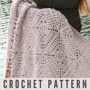 Crochet Pattern for a Modern Granny Square