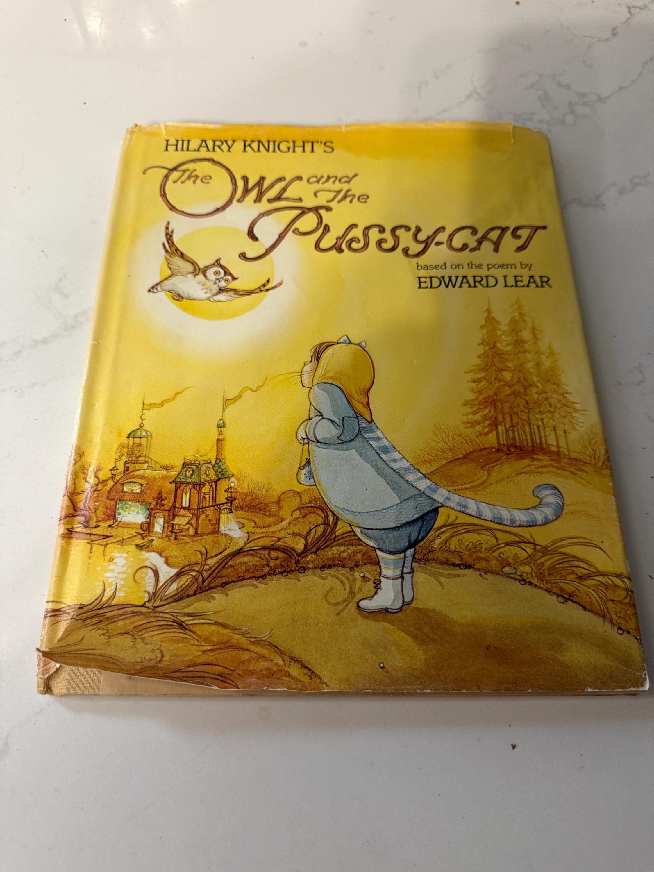 the owl and the pussy cat children’s book 1983 hardcover dust jacket ripped in spots) based on