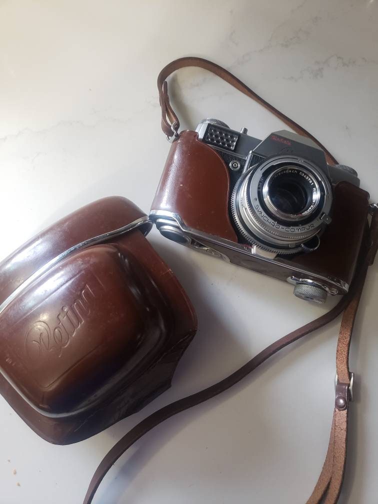 Kodak Retina Reflex Camera Synchro-compur Vintage With Brown