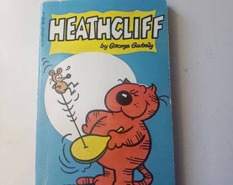 Heathcliff paperback 1986 by George gamely the cat of the century charter books cat lover vintage 1980s comic graphic illustrated