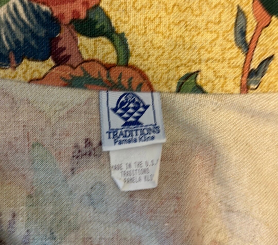 Vintage Pamela Kline Traditions Garden Smock Duster Jacket One Size