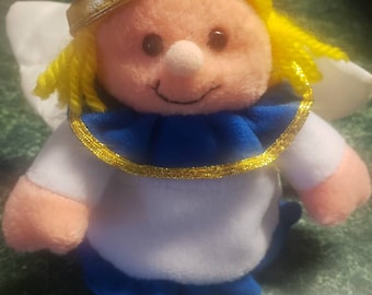 Stuffins Angel plush 1998 ornament figurine toy 1990s Christmas holiday heaven wings vintage doll stuffed toy free shipping