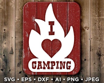 Download I Heart Camping Svg Etsy
