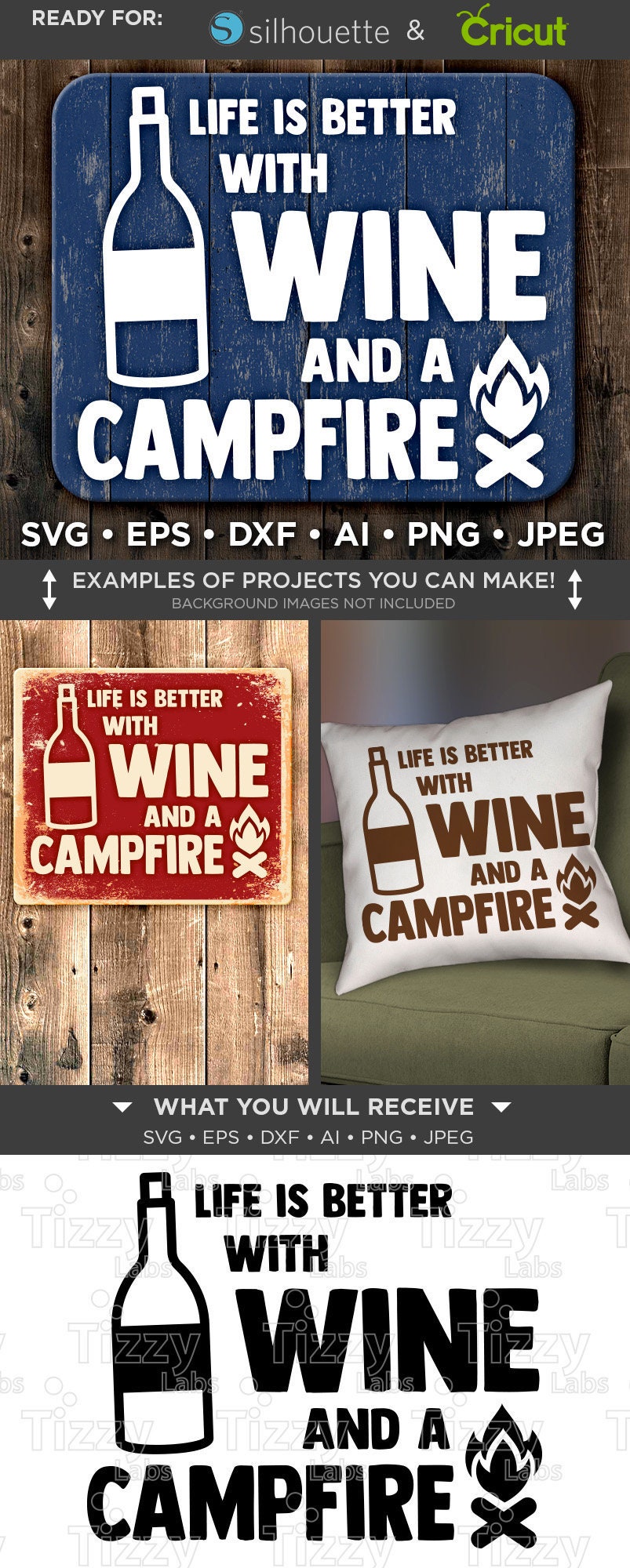 Free Free 226 Camping Wine Svg SVG PNG EPS DXF File