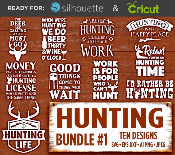 Download Hunting Svg Bundle Set Hunting Signs Hunting Decor Svg Files Etsy