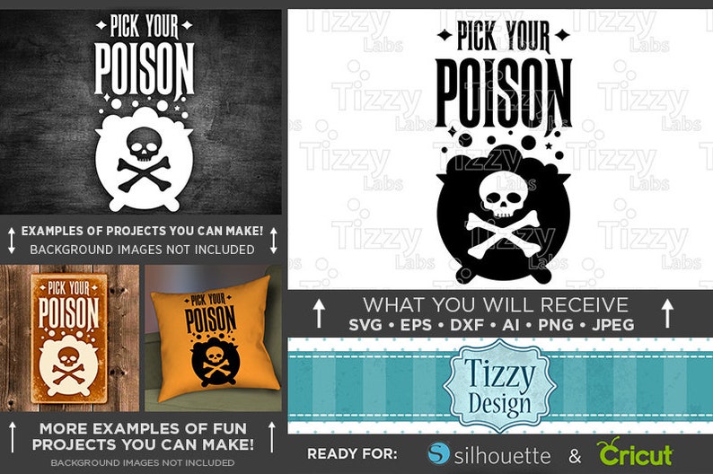 Download Halloween Svg files Pick Your Poison Svg File Halloween | Etsy