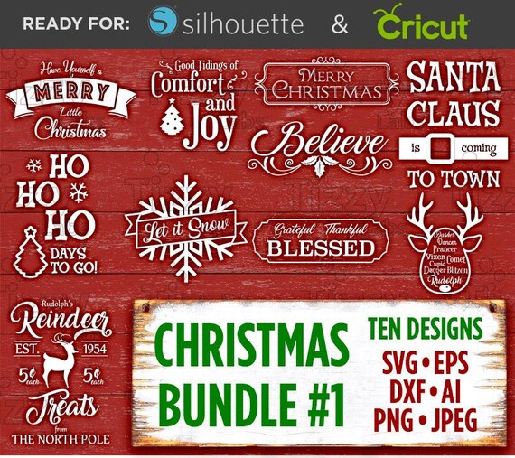 Download Christmas Svg Bundle Holiday Svg Files Christmas Bundle Svg Etsy PSD Mockup Templates