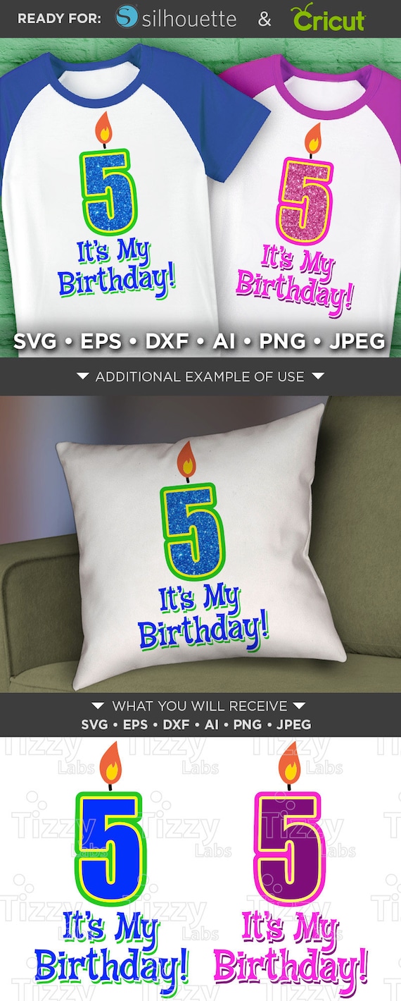Download 5th Birthday Svg Its My Birthday SVG Birthday Shirt 5 Year ...