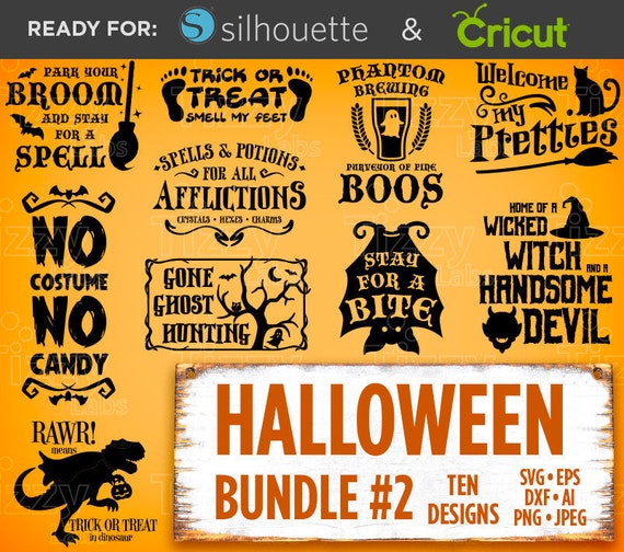 Download Halloween Svg Bundle 2 Halloween Svg Files Halloween Signs Etsy