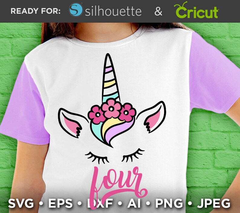 Download Fourth Birthday Unicorn SVG Unicorn 4th Birthday Svg | Etsy