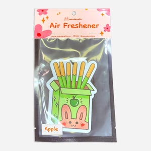 Apple Scented Air Freshener | Car Air Freshener | Car Accessory | Hanging Car Accessory | Cute Air Freshener | Kawaii Air Freshener