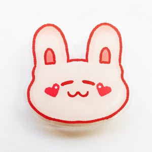 Momo Häschen Handy Griff | Süßer Handyhalter und Ständer | Griff | Kaninchen Telefonzubehör | Hase Griptok | Häschen Handy Griff | Hase Accessoire