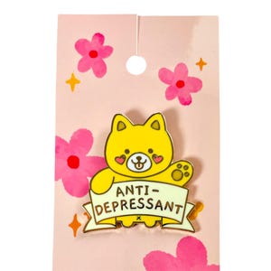 Shiba Enamel Pin | Lanyard Pin | Backpack Pin | Hat Pin | Kawaii Pin |  Work Pin | Antidepressant Pin | Dog Pin | Doggo Pin | Animal Pin