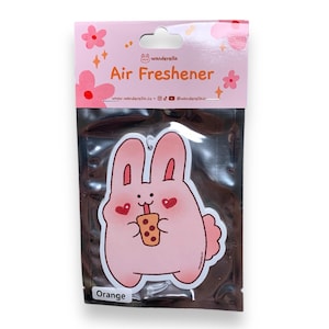 Orange Scented Air Freshener | Car Air Freshener | Car Accessory | Hanging Car Accessory | Cute Air Freshener | Kawaii Air Freshener
