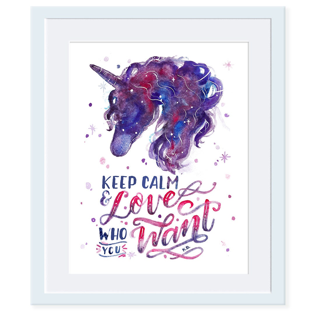 Unicorn Print, Unicorn Art, Unicorn, Pride Poster, Inspirational Poster ...