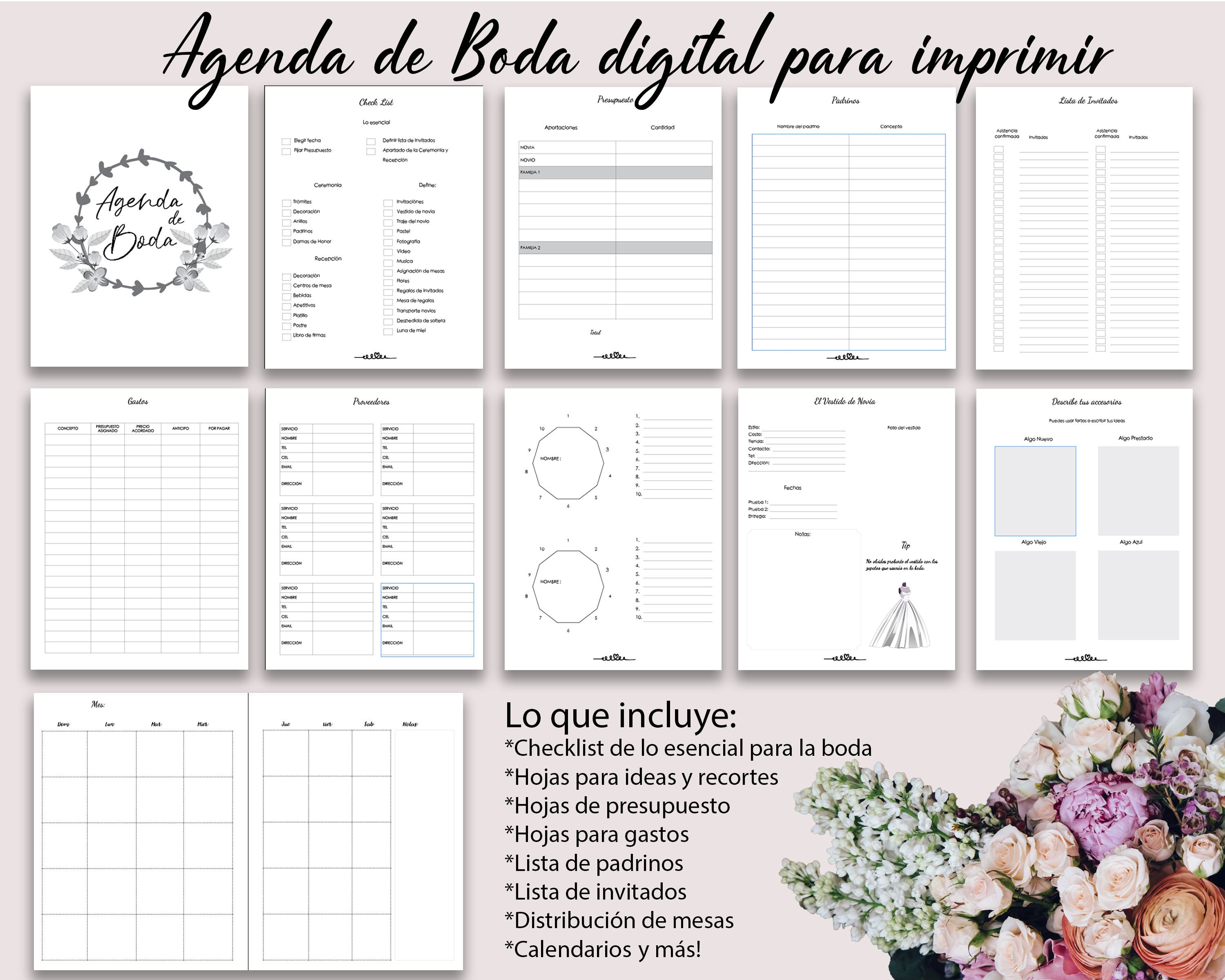 Agenda De Bodas / Planner Para Boda 