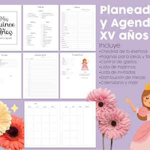 Planeador y agenda XV años