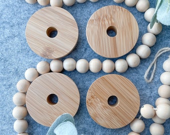 Bamboo Lid for Beer Can Glass | Metal Straws | Bamboo Lid Libbey Glass | Lid for Coffee Glass | Bamboo Coffee Glass Lid | Lid