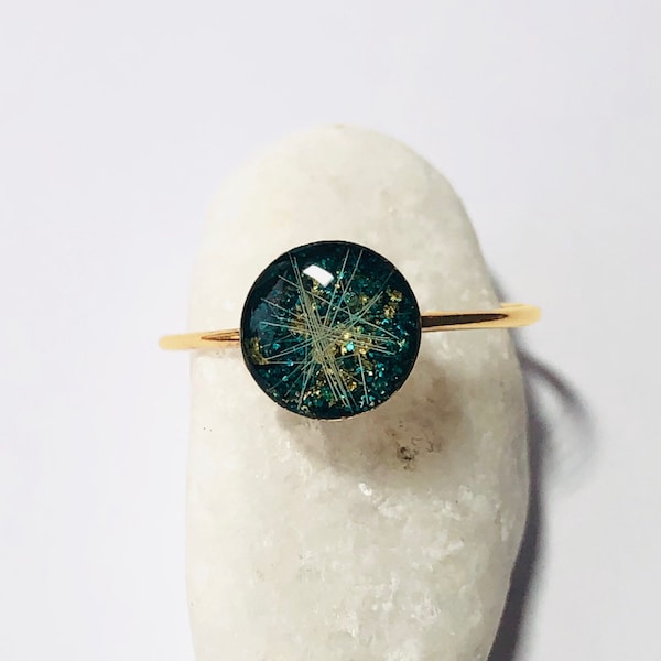 Gold Pet Ashes Ring, Cremation Jewelry for Pets, Custom Pet Memorial Ring, Pet Loss Gift, Personalized Ashes Keepsake, Remembrance Jewelry