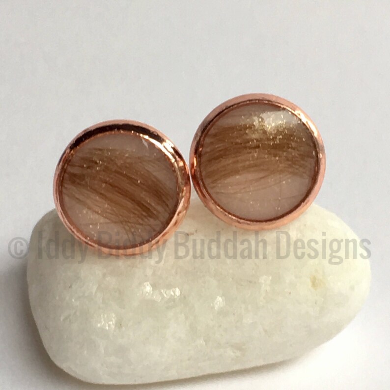 DNA Keepsake Earring Studs Baby Hair Jewellery/ Ashes Etsy New Zealand