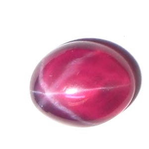 Lab-Created Star Ruby Cabochon, Oval Transparent Gemstone 7x9 mm (1-10Pcs)