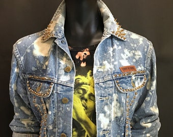 Spike Jean Jacket - Etsy