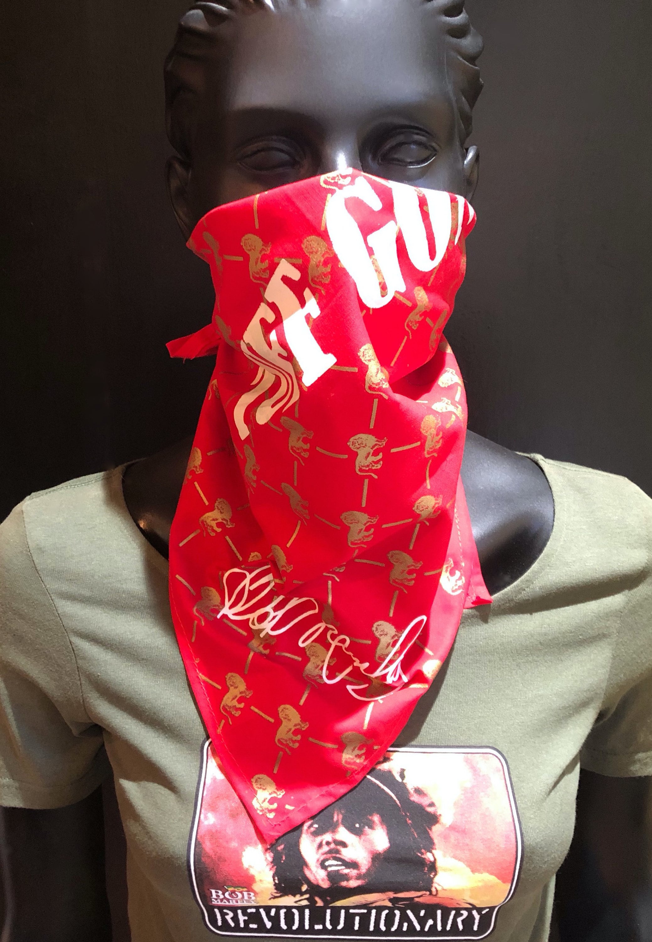 louis vuitton red ski mask