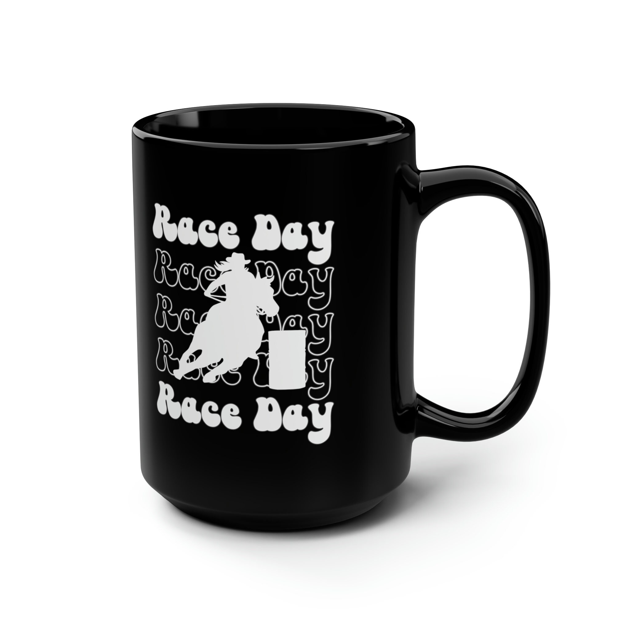 Barrel Racing Race Day Mug, Barrel Racing Coffee Cup, Barrel Race Mom Coffee Mug