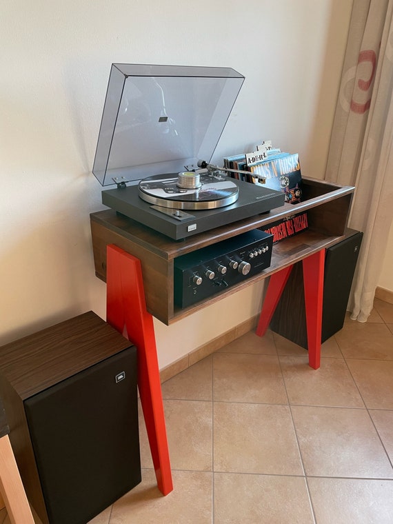 Vinyl99 Portadiscos de vinilo para tocadiscos y amplificador