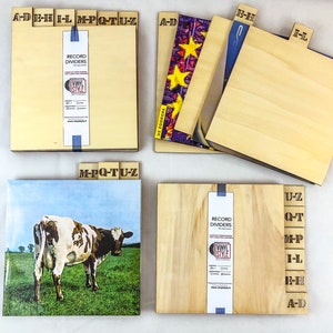 6 VERTICAL/ORIZZONTAL A-Z Record Dividers, Stencil