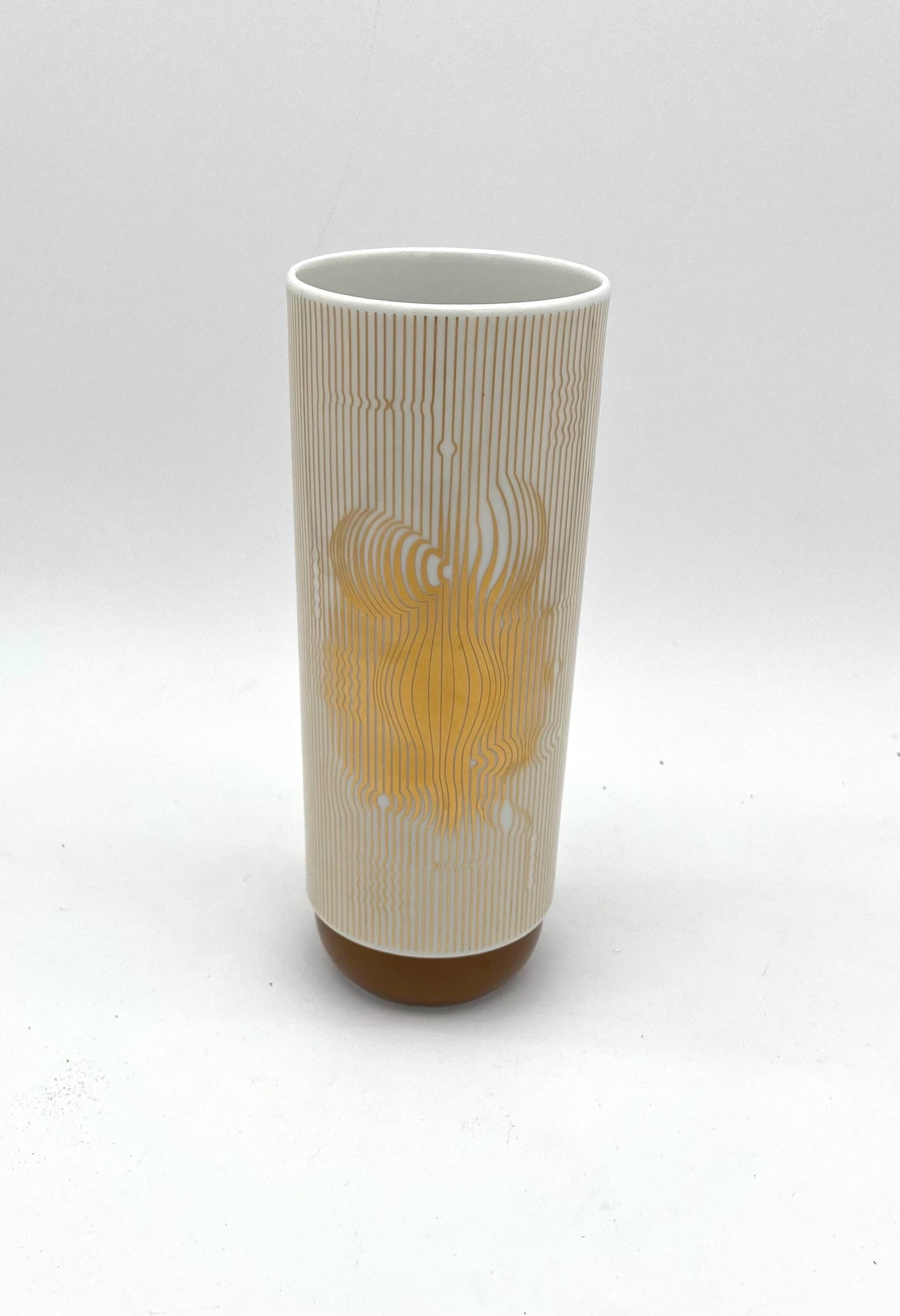 ローゼンタール 花瓶 ヴィクター・ヴァザルリ 24Kゴールド - Etsy 日本