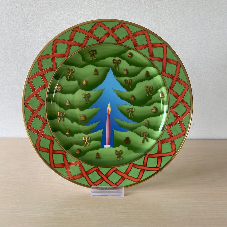 Rosenthal, Bulgari, Christmas plate Ciardino di Natale 2000 Bulgari 30 cm by Rosenthal image 1