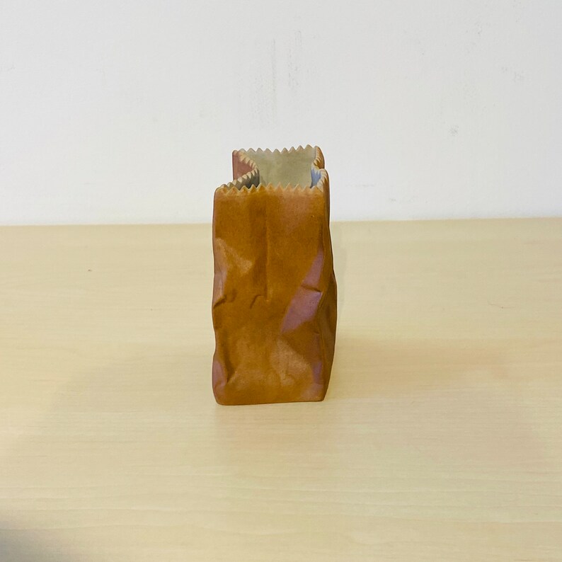 Rosenthal Studioline Do Not Litter Bag Vase Brown Matt 10 Etsy