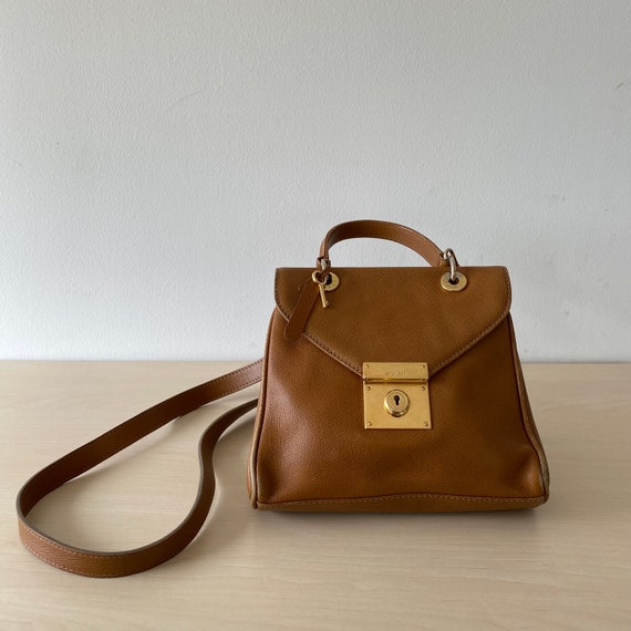 Luxury Jil Sander Bag Brown - Grained Leather - Etsy