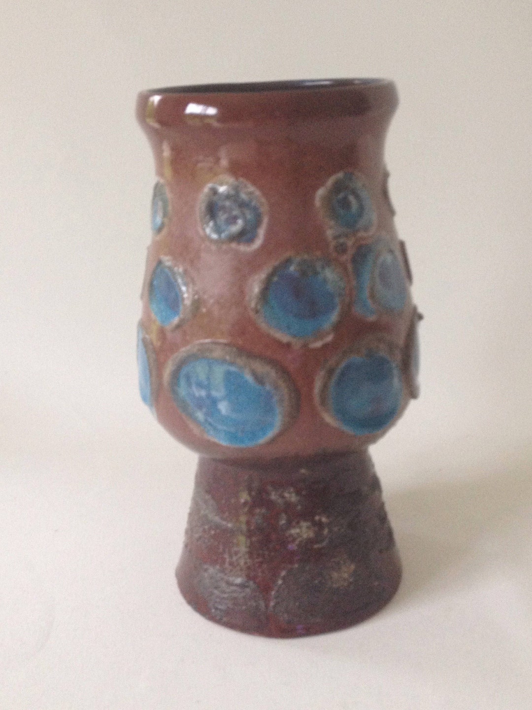 Pot Veb Strehla Lava Ceramic Pot Planter Vase German Pottery DDR VEB True ...