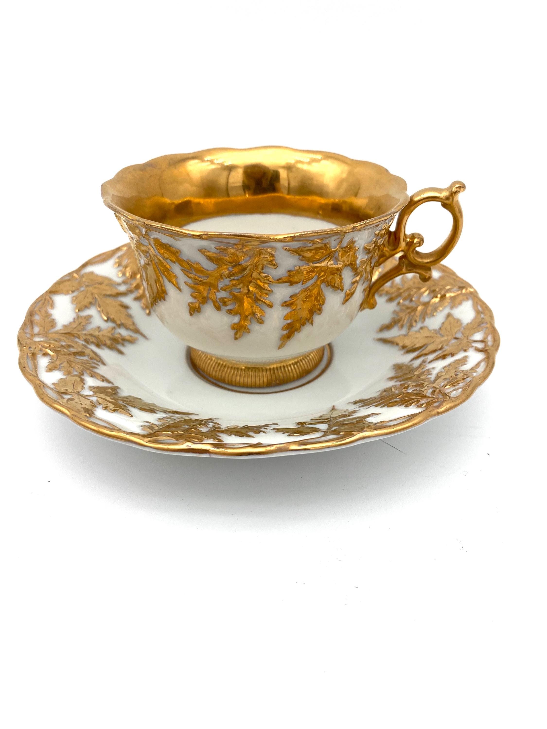 Antik Meissen Prunk Kaffee Gedeck Tasse + UT , Museal - Etsy