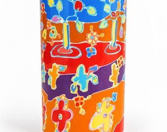 Wazon Rosenthal studio-line – Wazon Rosenthal studio-line Maarten Vrolijk, kolorowy dekor kwiatowy