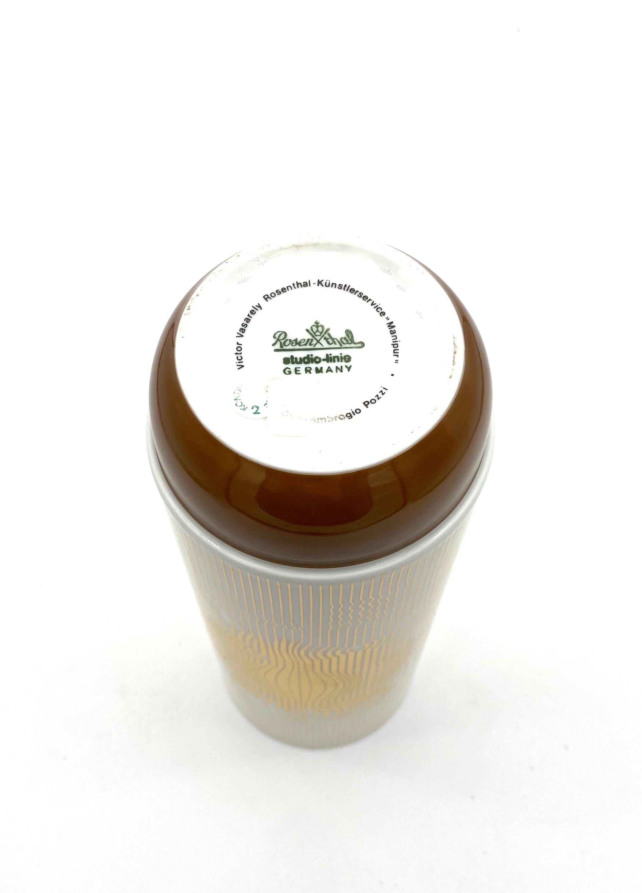 ローゼンタール 花瓶 ヴィクター・ヴァザルリ 24Kゴールド - Etsy 日本