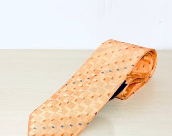 Stylish vintage tie in orange Sergio Maldine