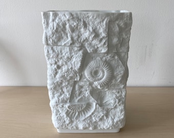 Jarrón vintage de AK Kaiser Porcelain Op Art, estilo retro de mediados de siglo, era espacial, WGK, años 70, estilo rústico, shabby chic.