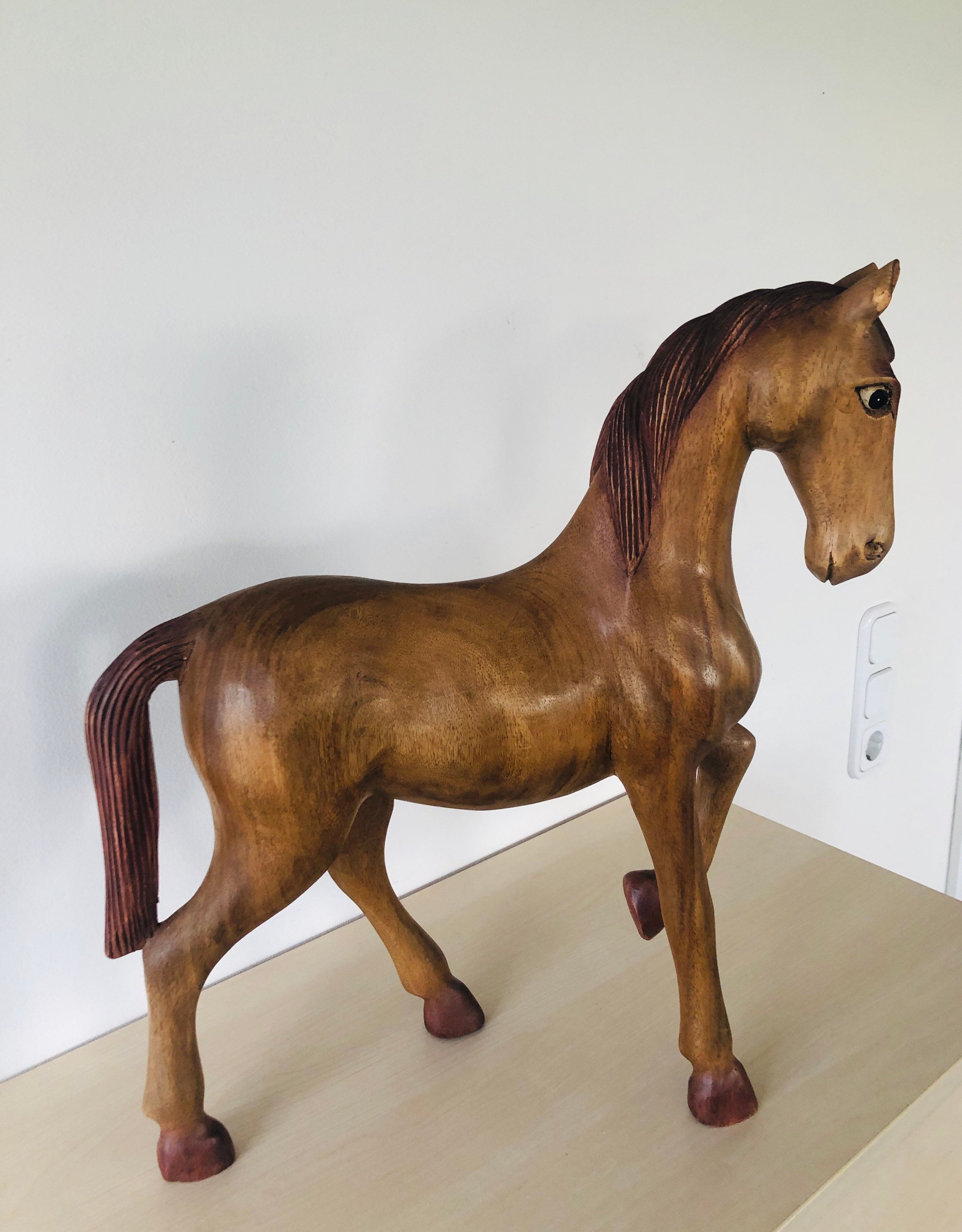 Very Large Wooden Horse Decorative Wooden Horse Handmade Etsy Ireland