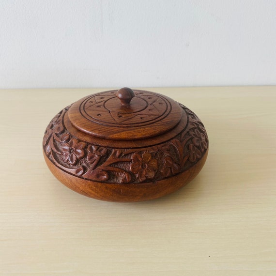木製の蓋付き缶 - Etsy 日本