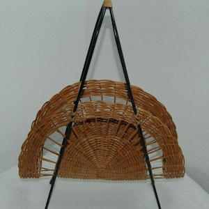 vintage Mid Century newspaper rack from the 50s