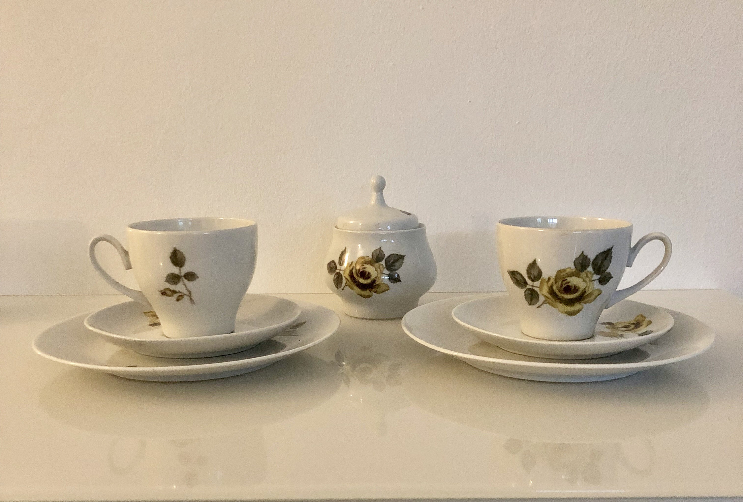 Vintage Kahla Made in GDR floral design tea/coffee set period Etsy