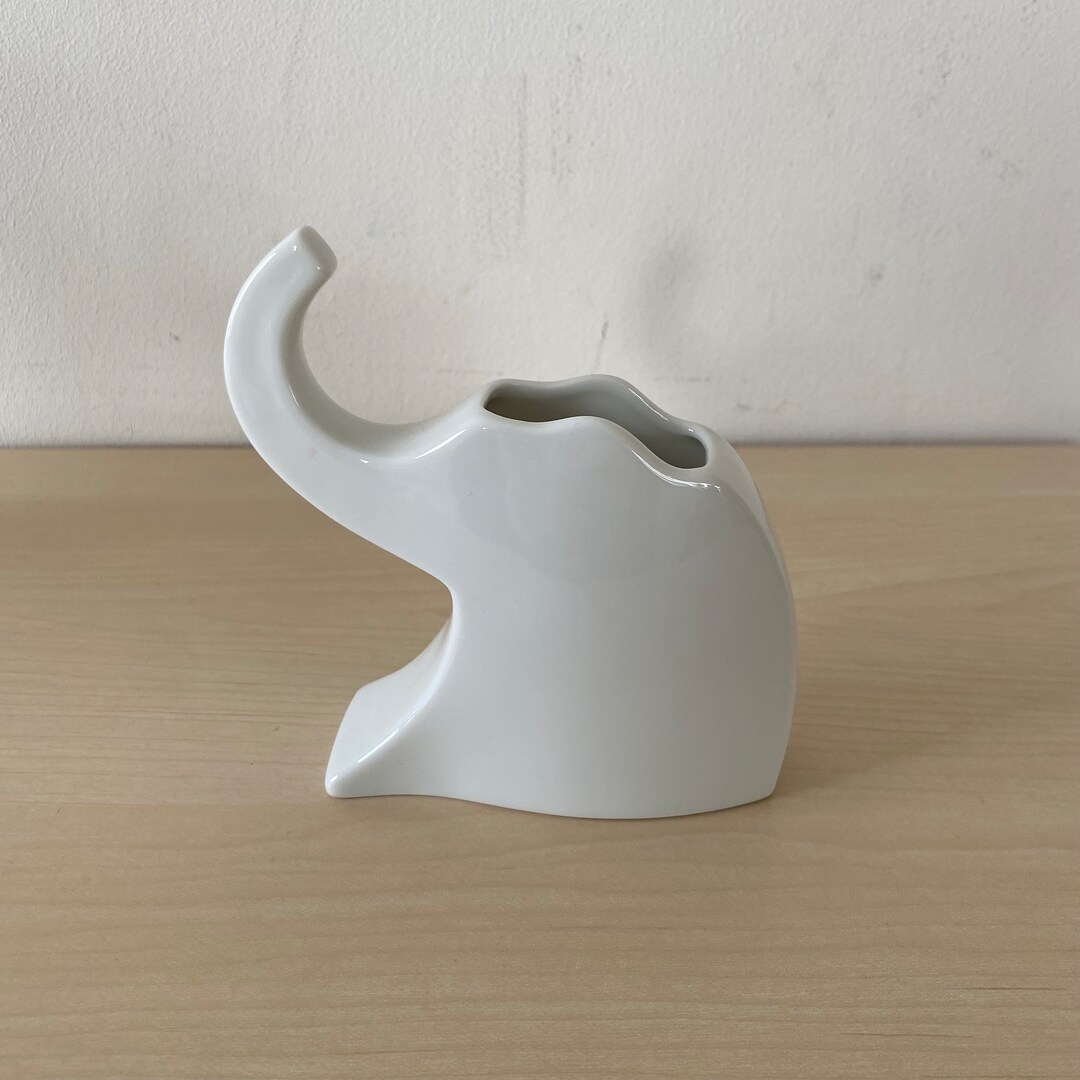 Rosenthal 1990s Small Elephant Vase Designed by Johan Gerard Van Loon
