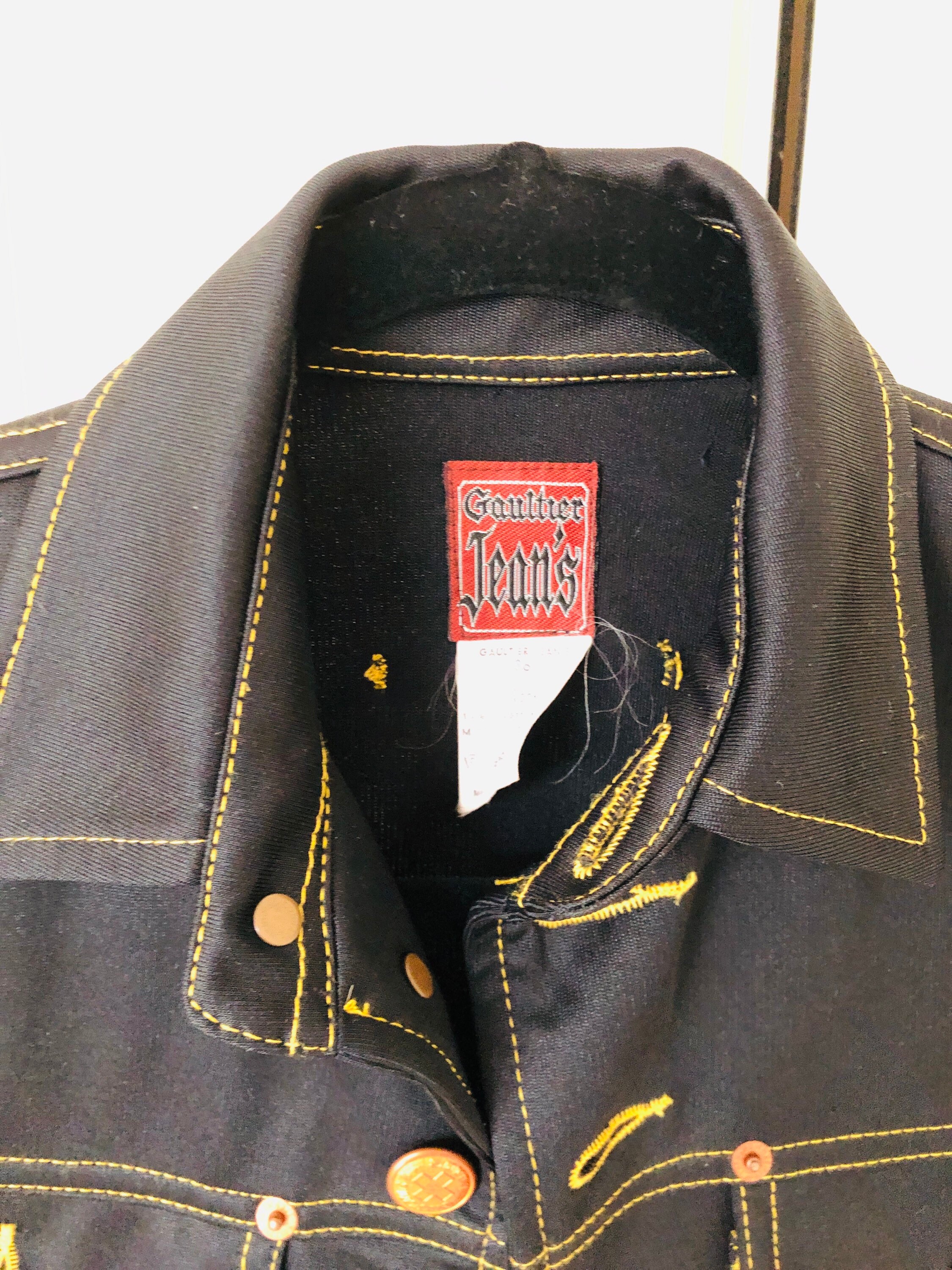 Vintage Jeans Jacket by Jean Paul Gaultier With Copper