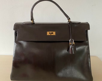 Vintage Kelly bag 35, Hermes bag, Kelly bag