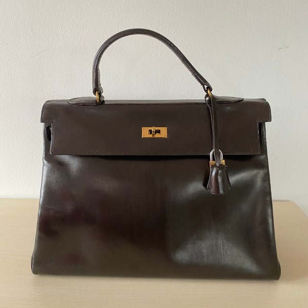 Sac Kelly vintage 35, sac Hermès, sac Kelly